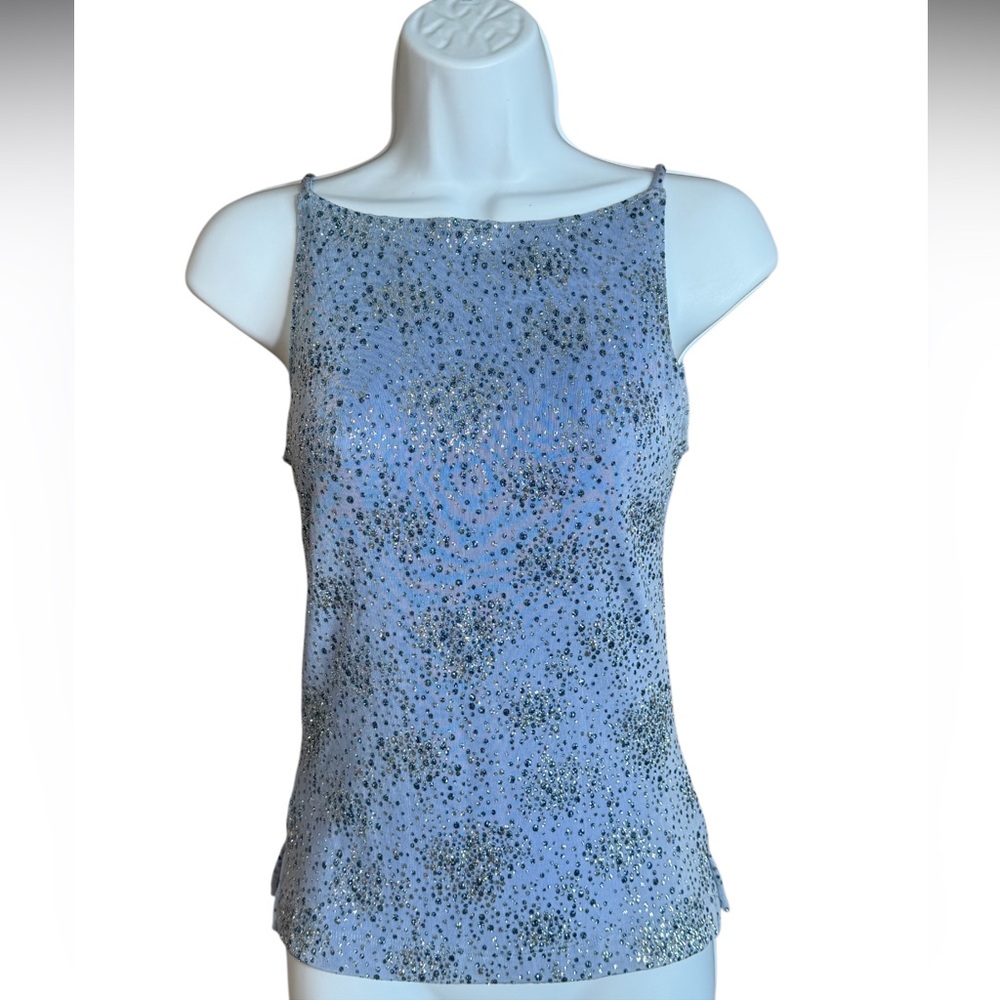 Windsor Light Blue Sequin Spaghetti Strap Camisole